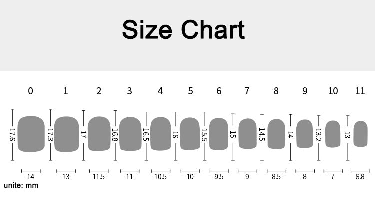 24PCS/Box Finished Design Press On Fake Nails Kit