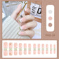 24PCS/Box With Butterfly Decorations Artficial Press On Fake Nails Kit