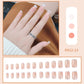 24PCS/Box With Butterfly Decorations Artficial Press On Fake Nails Kit