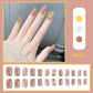 24PCS/Box With Butterfly Decorations Artficial Press On Fake Nails Kit