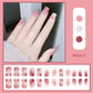 24PCS/Box With Butterfly Decorations Artficial Press On Fake Nails Kit