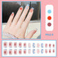 24PCS/Box With Butterfly Decorations Artficial Press On Fake Nails Kit