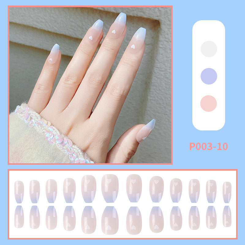 24PCS/Box Finished Design Press On Fake Nails Kit